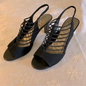 Impo Stretch Pumps Vila Black 3” Heels Sz 10 Gorgeous